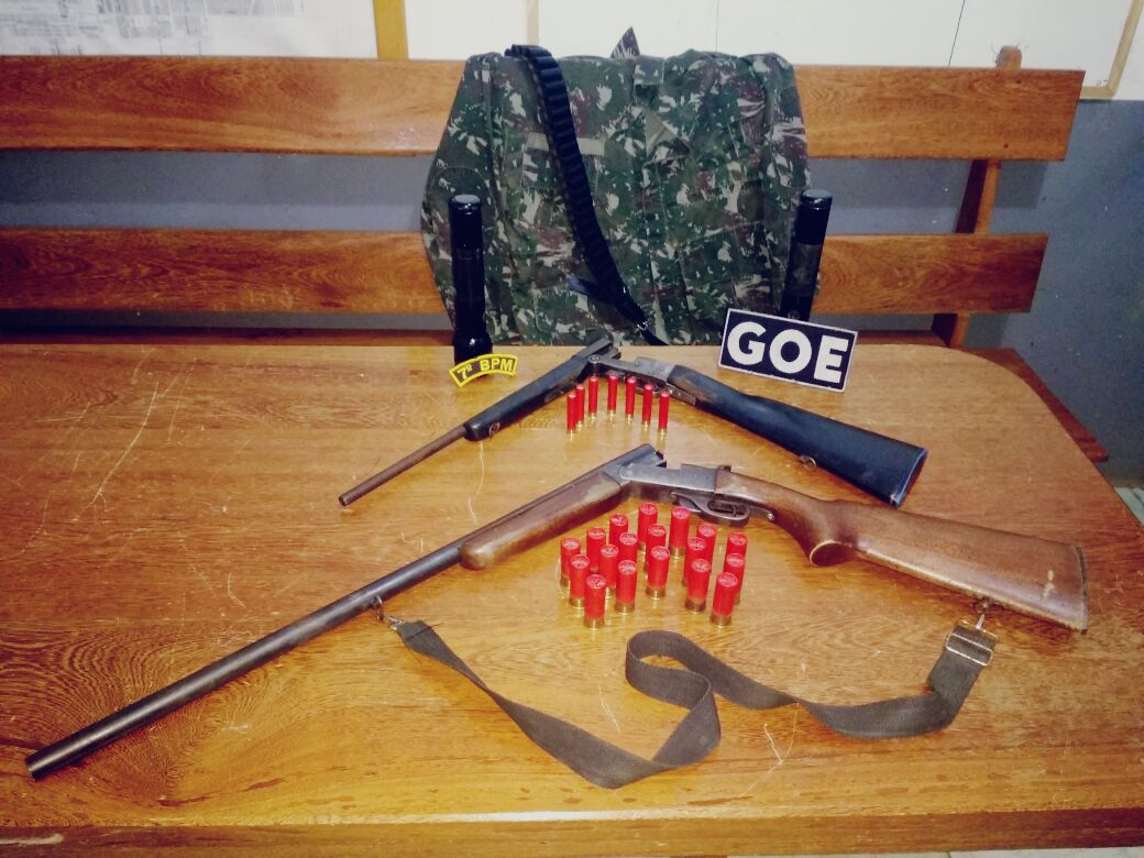 05-12 Goe apreende armas de fogo em barreiras - Alto Paraíso 1