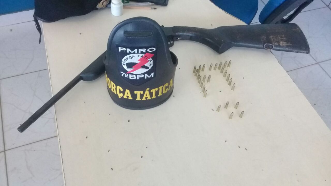 27-01 Força Tática de Monte Negro prende homem armado suspeito de abusar de enteada