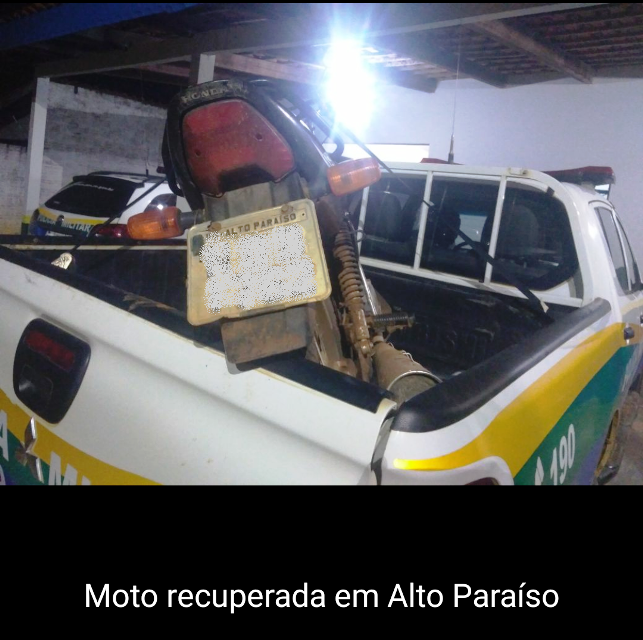 06-05 Policiais militares do 7 BPM recuperam moto e apreendem simulacro 1