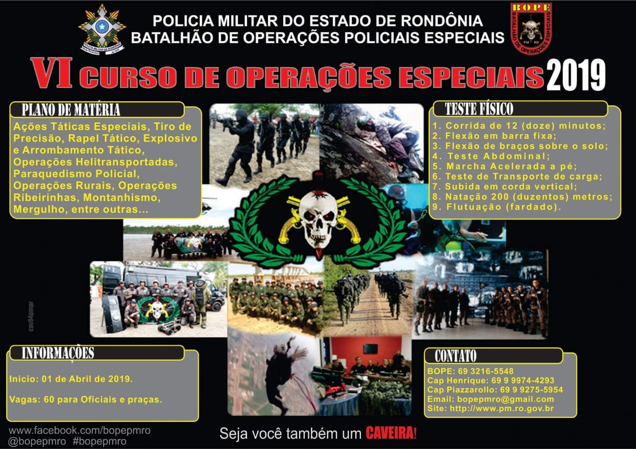 VI curso de operações