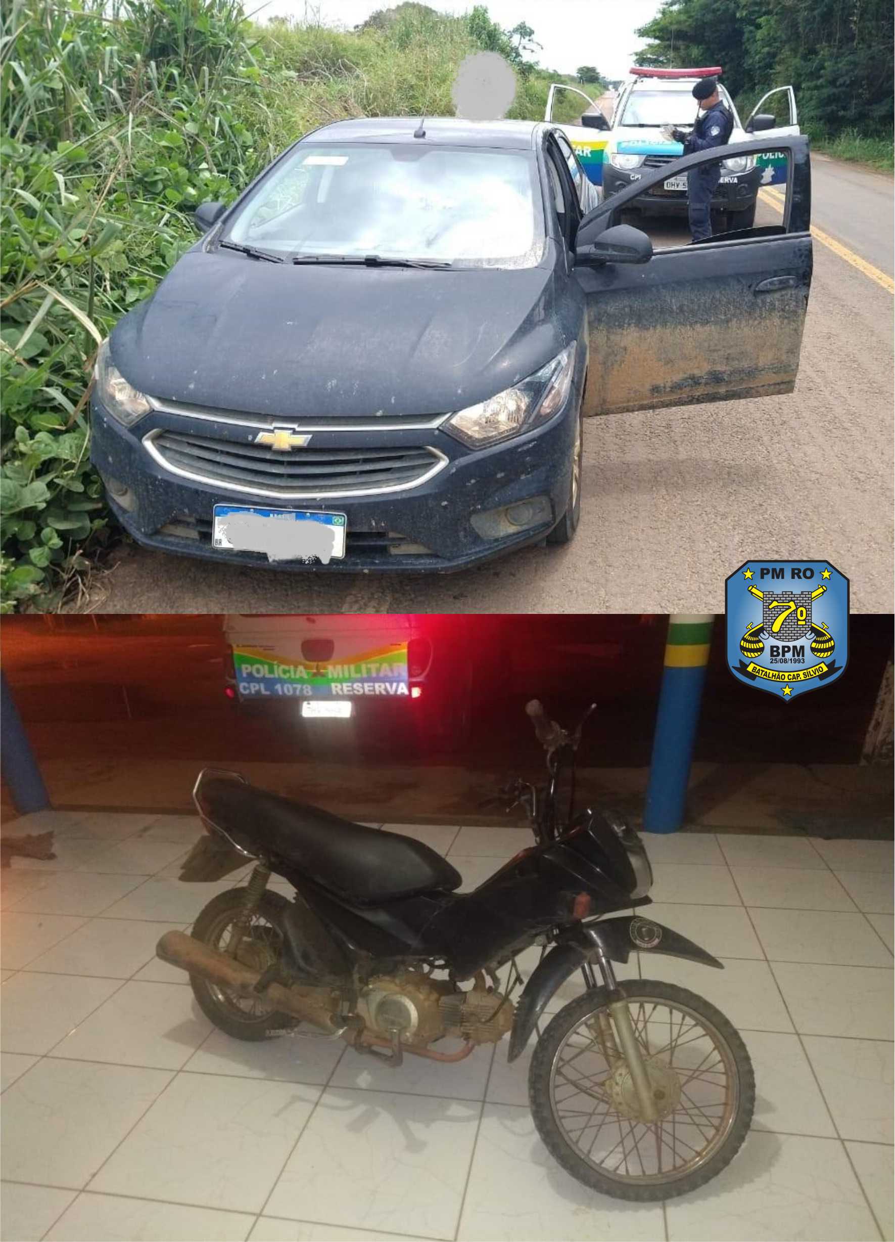 02-03 Em Monte Negro PM recupera dois veículos nesta segunda 1