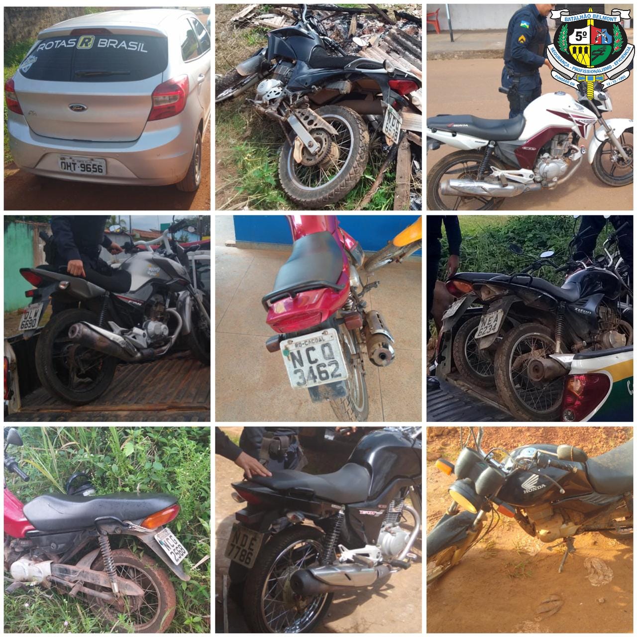 Em menos de 12 horas 5º BPM recupera 11 veículos. jpg