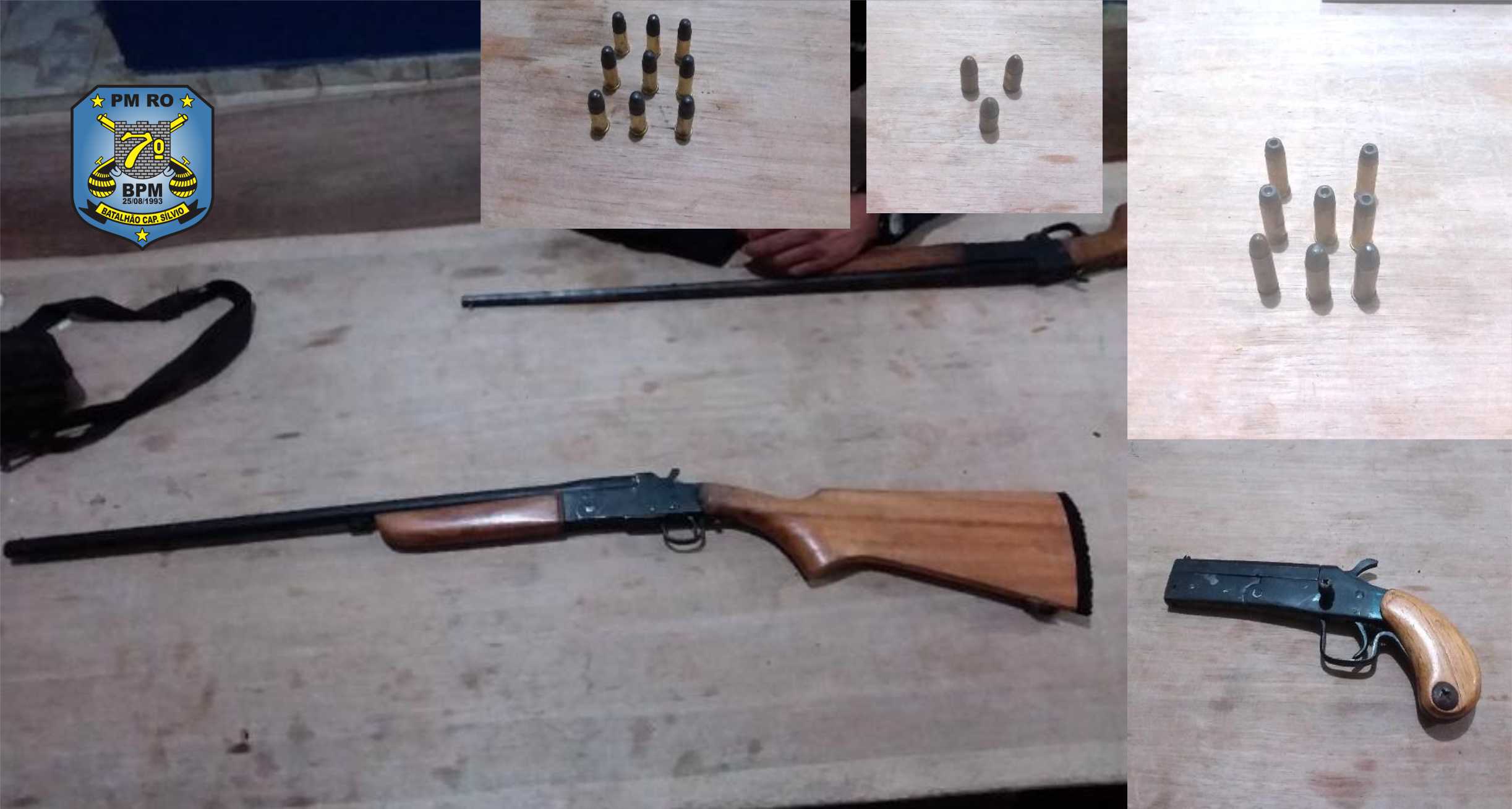 08-04 Três armas e diversas munições são apreendidas pela PM em Alto Paraíso 1