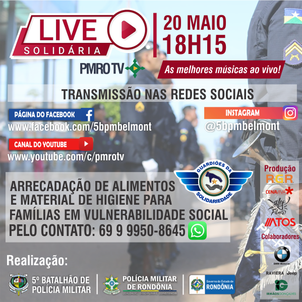 Insta live solidária