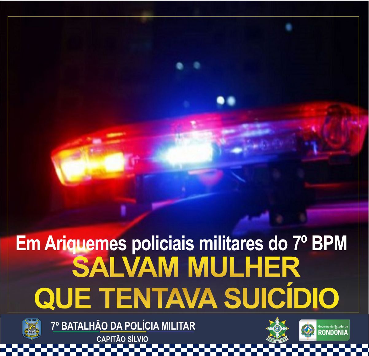 12-07 Policiais militares do 7º BPM salvam mulher que tentava suicídio