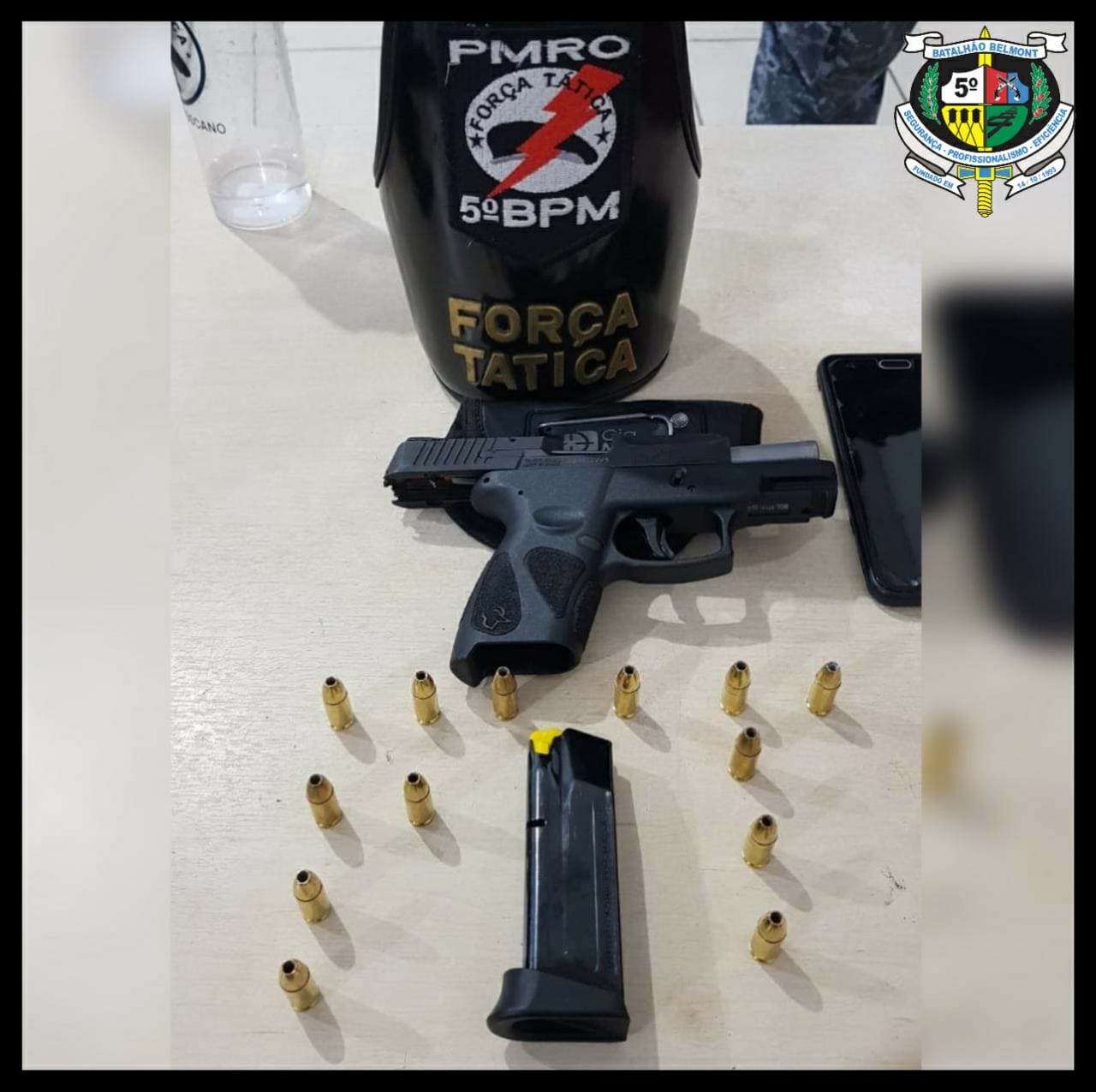 Força Tática do 5º BPM prende homem por porte ilegal de arma