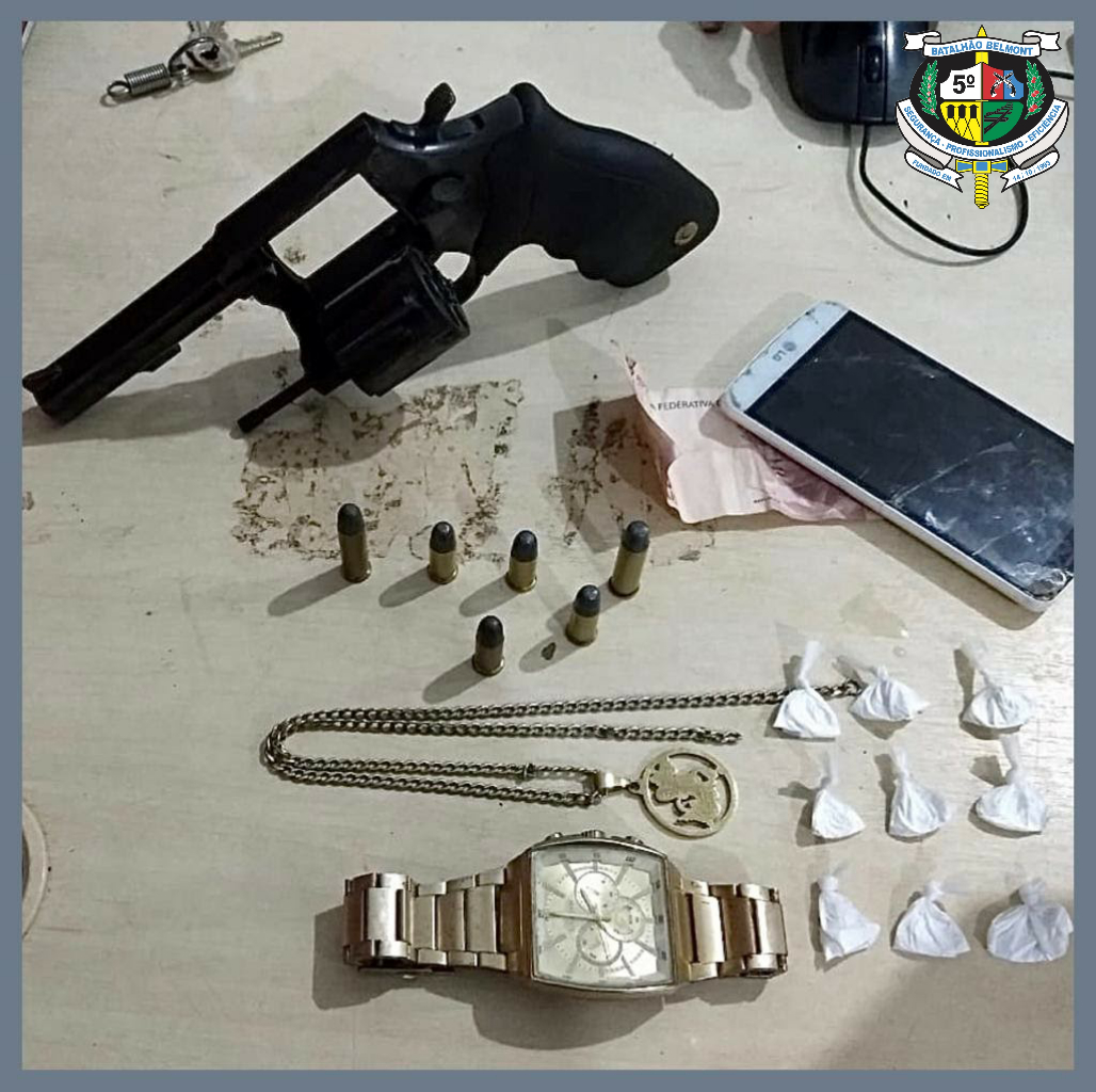 Integrante do Comando Vermelho é preso pelo 5º BPM