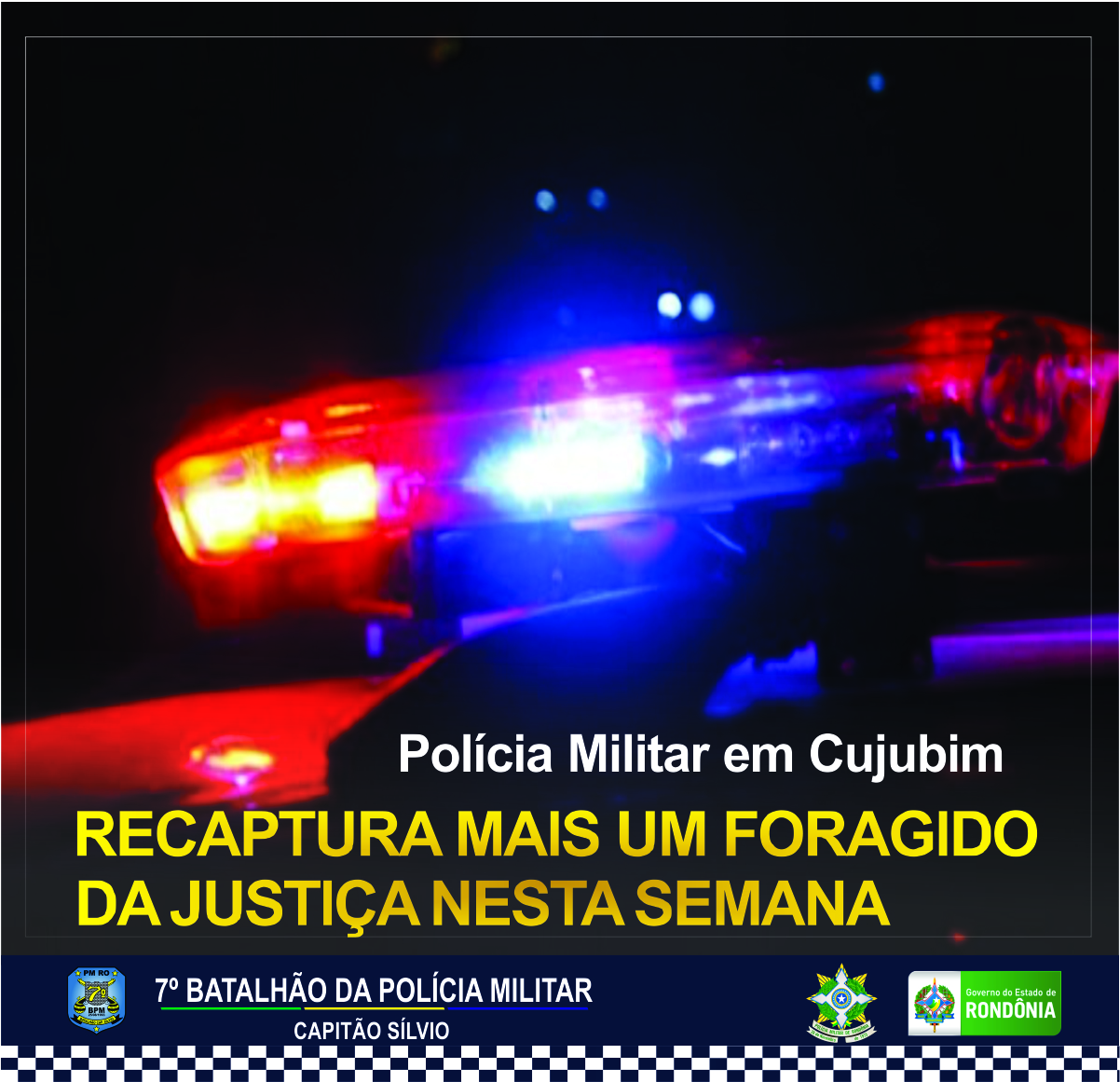 13 08 Mais um foragido é preso por policiais em Cujubim