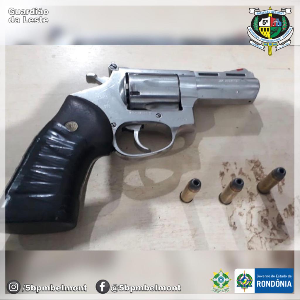5º BPM prende homem por porte ilegal de arma no Cuniã