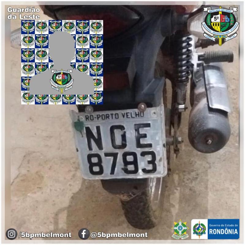 PM apreende dois menores com moto roubada no Marcos Freire