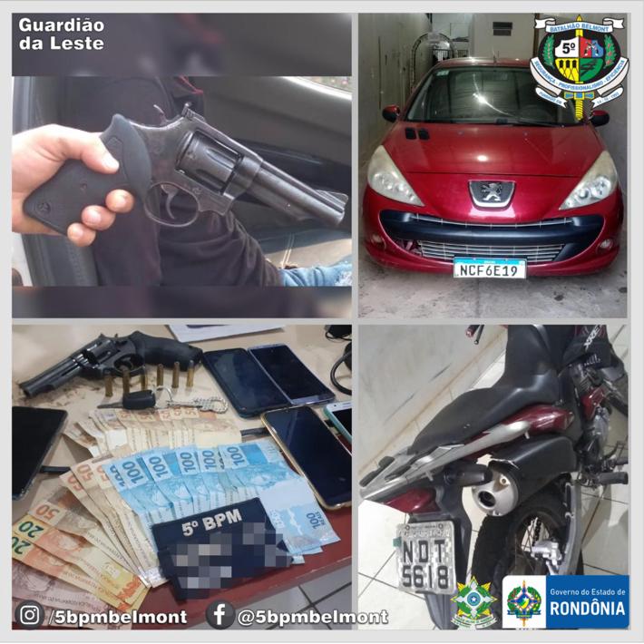 Quatro são presos arma e veículos apreendidos pelo 5º BPM copy
