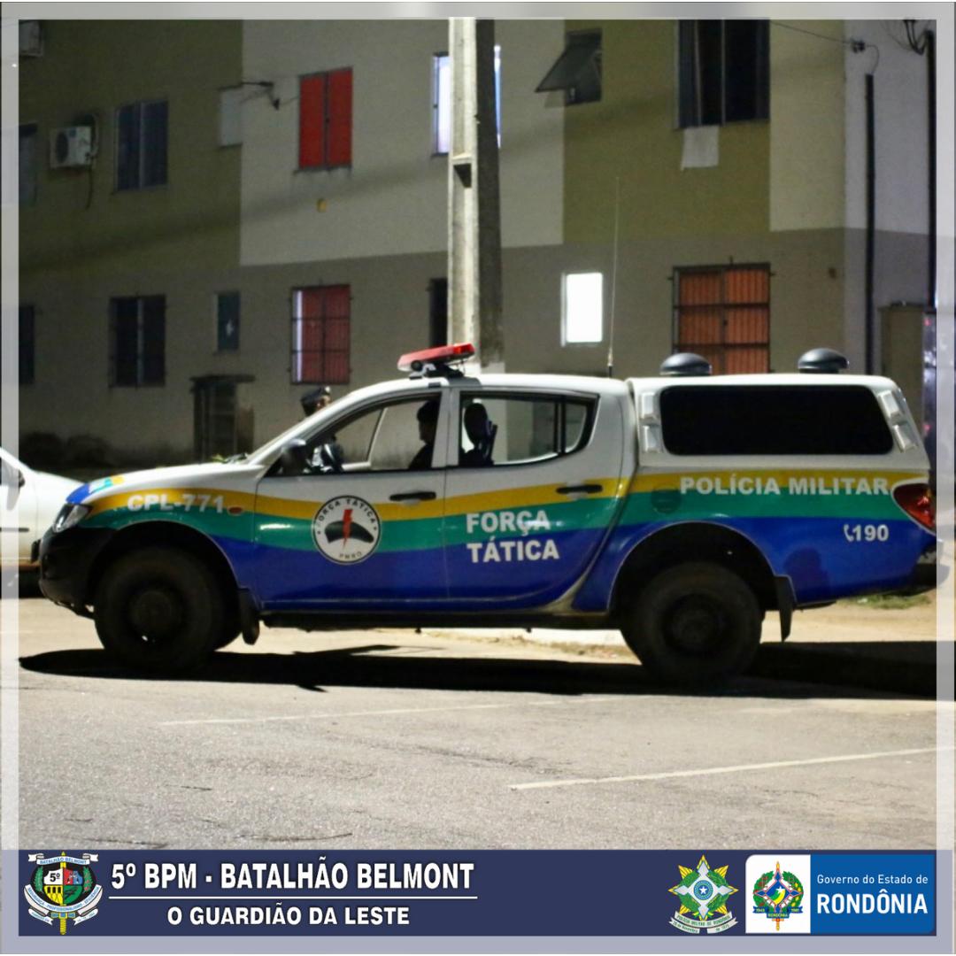 Fugitivo é morto ao trocar tiros com a PMRO