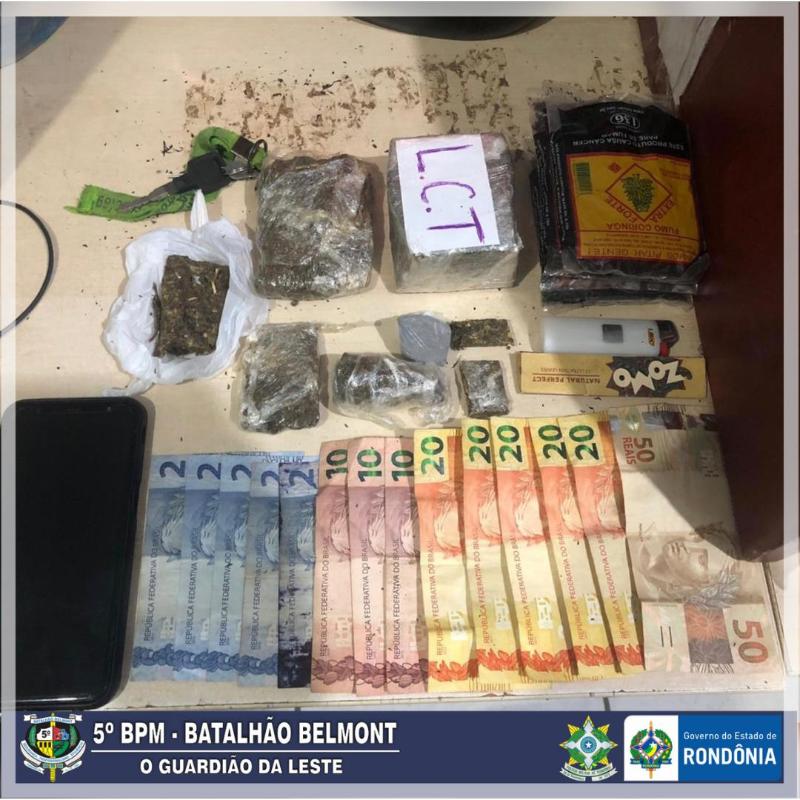 Homem é preso e droga apreendida pela PMRO no Orgulho