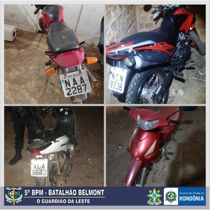 PM recupera mais quatro motos e dois são conduzidos à Delegacia