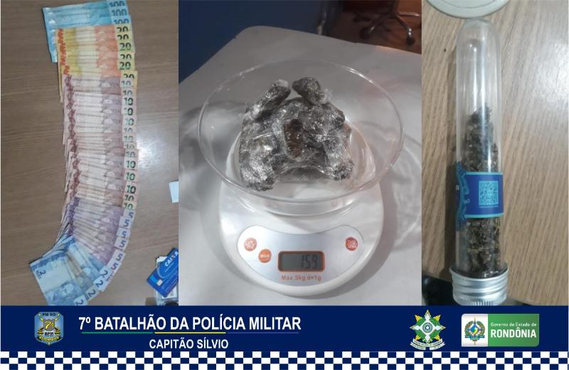 15-10 Policiais militares do 7ºBPM prendem homem por tráfico de drogas 1 copy