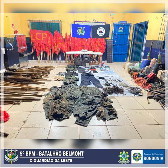 PMRO realiza reintegração de posse e apreende armas em fazenda onde policiais foram assassinados 6