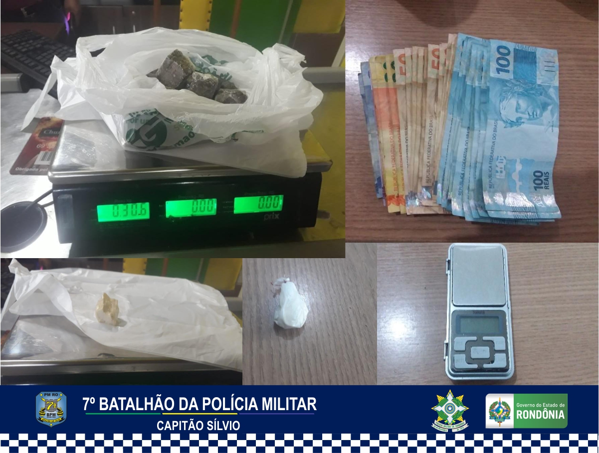 07-11 PM desarticula mais um ponto de venda de drogas em Ariquemes 1