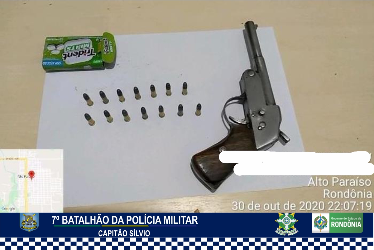 30-10 ALTO PARAÍSO Arma de fogo é apreendida durante Comando de Abordagem