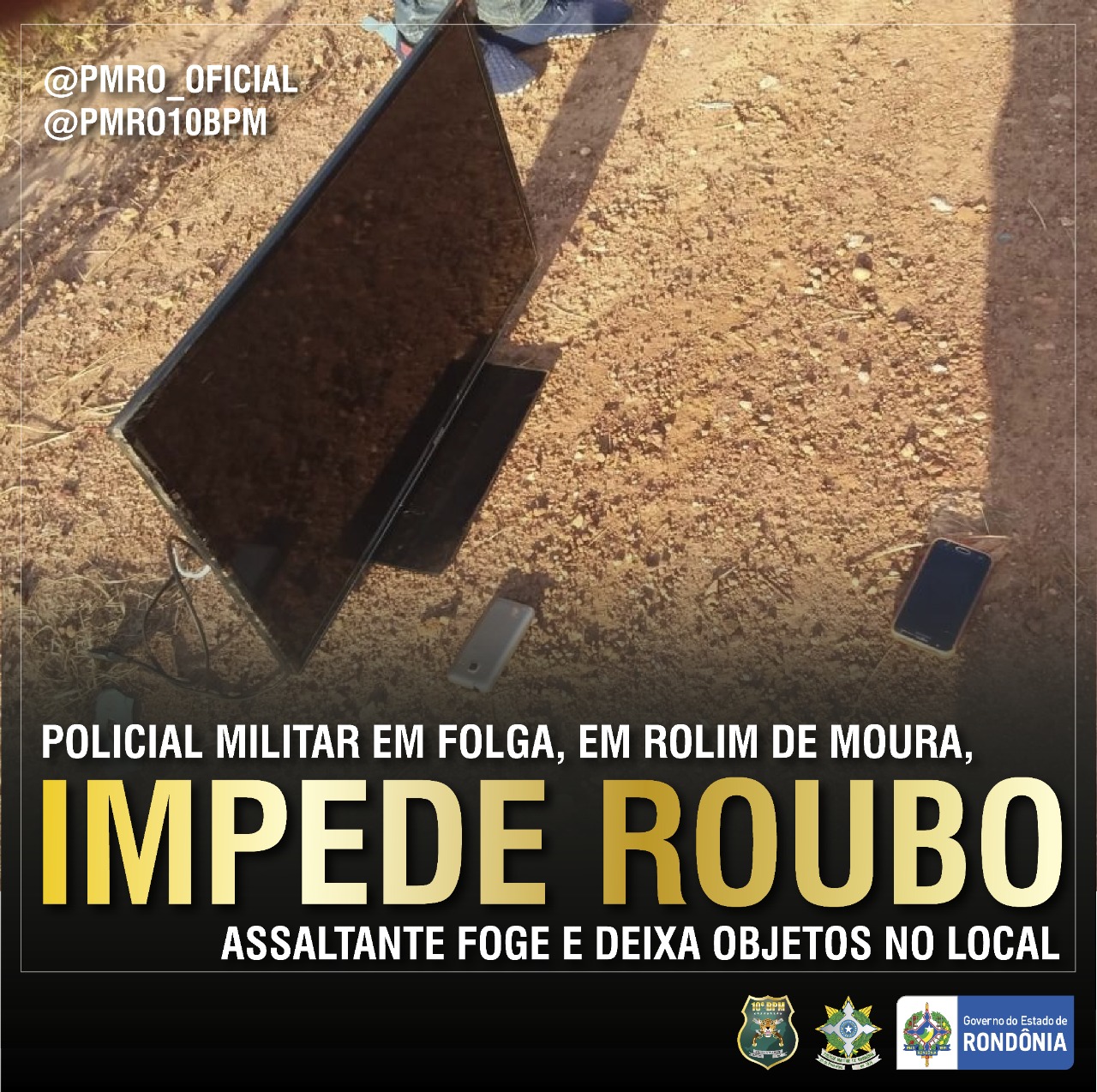 Policial de folga impede roubo no município de Rolim de Moura